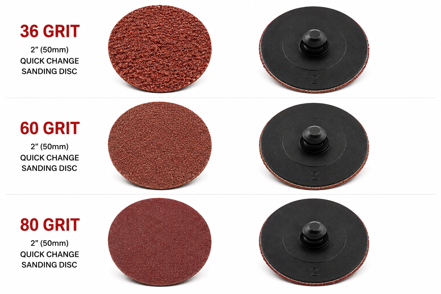 2 inch Quick Change Grinding Disc – 10 Pack